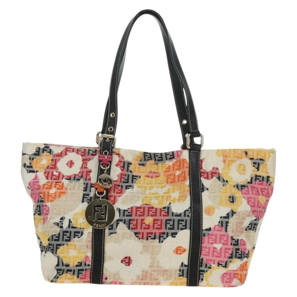 Fendi Zucchino Tote Bag Multicolor
